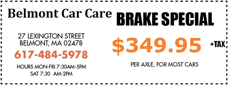 Coupon for Brake Service
